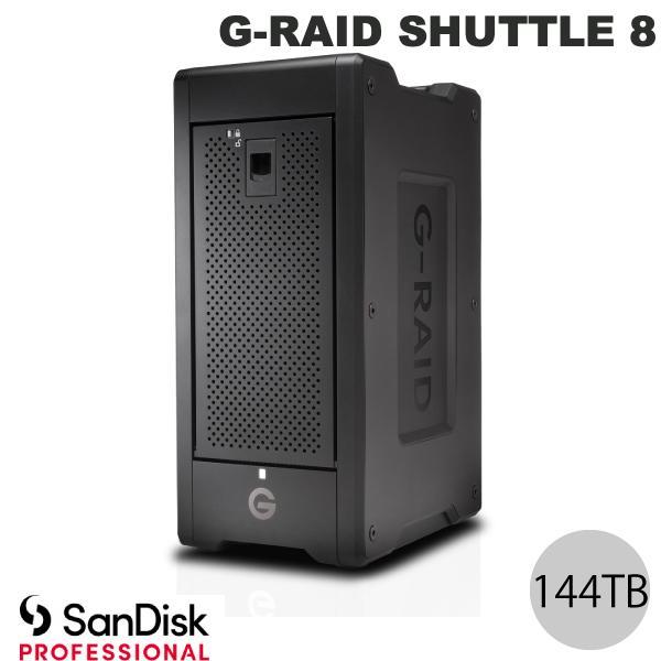 Sandisk Professional 144TB G-RAID SHUTTLE 8 Thunderbolt 3 / USB 3.2 Gen 2 対応 外付けハードディスク 8ベイ