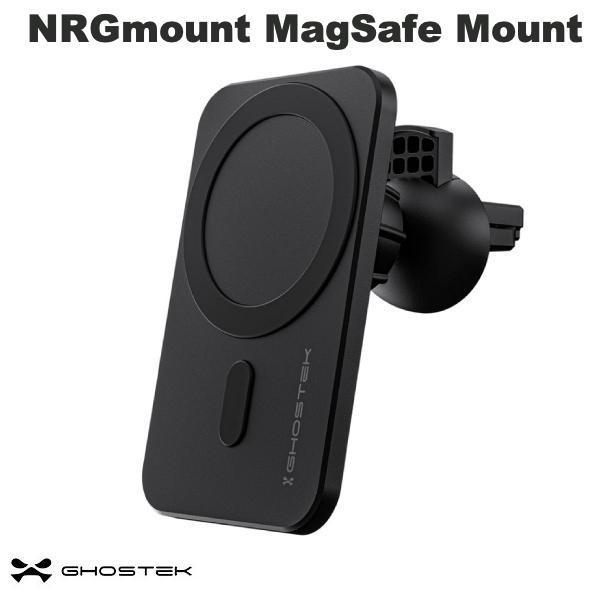 GHOSTEK ゴーステック NRGmount Car MagSafe Mount マグセーフ対応 15W QC3.0対応 車載用 カーマウント GHONRG023