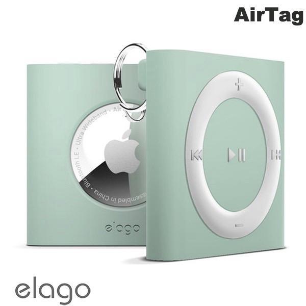 elago エラゴ AirTag W7 シリコンケース iPod shuffle風デザイン CASE Mint EL_ATGCSSCW7_MT