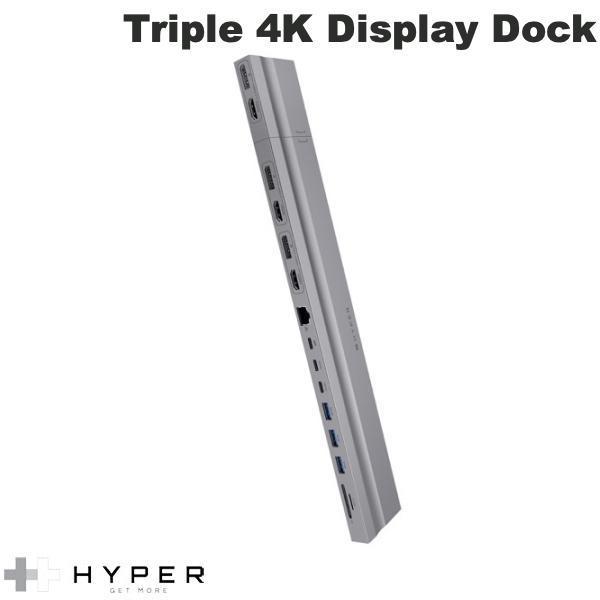 HYPER++ ハイパー MacBook Pro 2021~2016 / Air 2020~2018 M1 対応 Triple 4K Display Dock PD 100W対応 ドッキングステーション