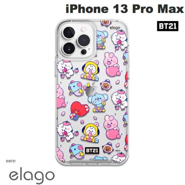 elago エラゴ iPhone 13 Pro Max LINE FRIENDS COLLABORATION BT21 JELLY CANDY PCxTPUハイブリッドケース 7 Flavors