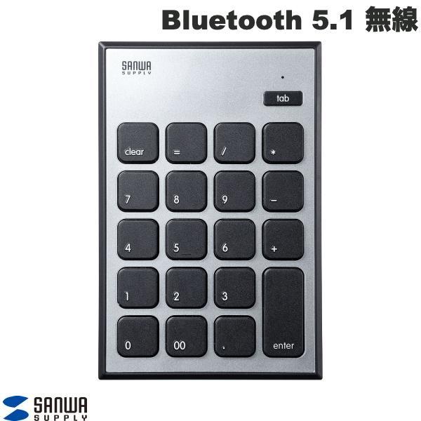 SANWA サンワサプライ Mac対応 Bluetooth 5.1 接続 ワイヤレス パンタグラフテンキー 静音タイプ NT-MBT23BK