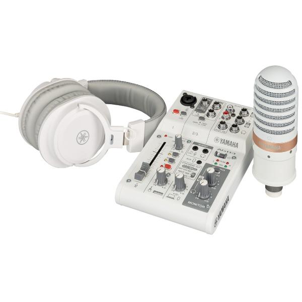 【新品未使用】YAMAHA AG03MK2 YCM01 セット(ホワイト) Amazon.co.jp: YAMAHA ミキサー AG03MK2 W(白) + コンデンサー