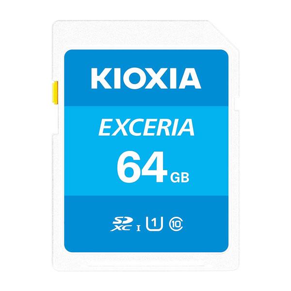 KIOXIA キオクシア 64GB EXCERIA UHS1 Class10 U1 SDXC メモリカード 海外パッケージ LNEX1L064GG4