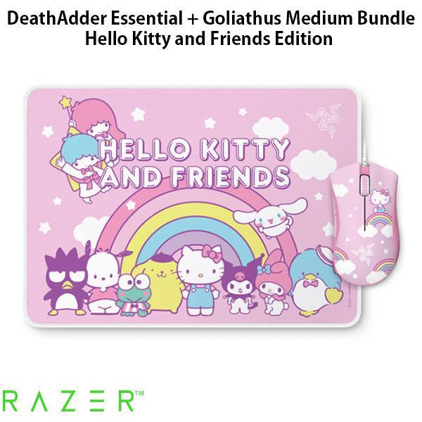 Razer DeathAdder Essential + Goliathus Medium Bundle Hello Kitty and Friends Edition ハローキティコラボ マウス マウスマット