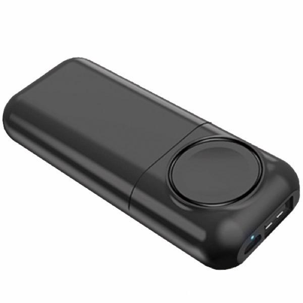 RM アール・エム Apple Watch対応 モバイルバッテリー 5200mAh ブラック RM-3741BK