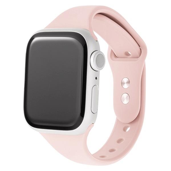 GRAMAS グラマス Apple Watch 41 / 40 / 38mm COLORS Slim Silicone Band ベビーピンク CWBSS-AW02PNK