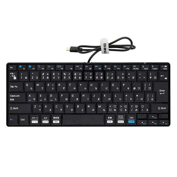 ARCHISS アーキス INTRO Mini CP 日本語配列 有線 テンキーレス 85キー 薄型 パンタグラフ ミニキーボード ブラック AS-PKMP85J-BKA