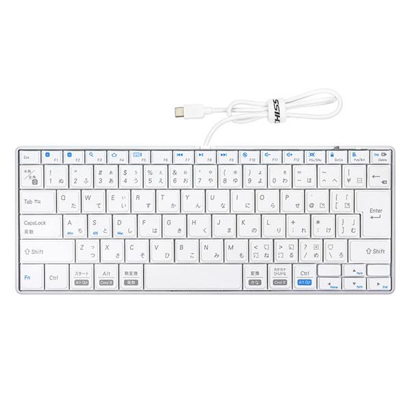 ARCHISS アーキス INTRO Mini CP 日本語配列 有線 テンキーレス 85キー 薄型 パンタグラフ ミニキーボード ホワイト AS-PKMP85J-WHA