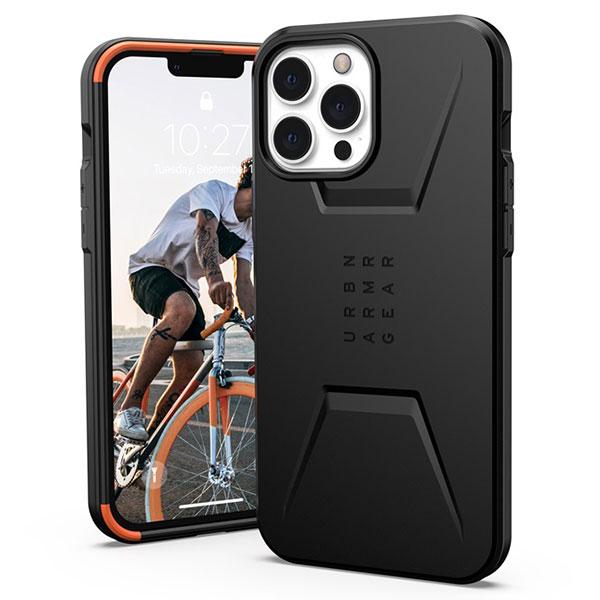 UAG ユーエージー iPhone 13 Pro Max CIVILIAN (シビリアン) 耐衝撃ケース MagSafe対応 ブラック UAG-IPH21L-CMS-BK
