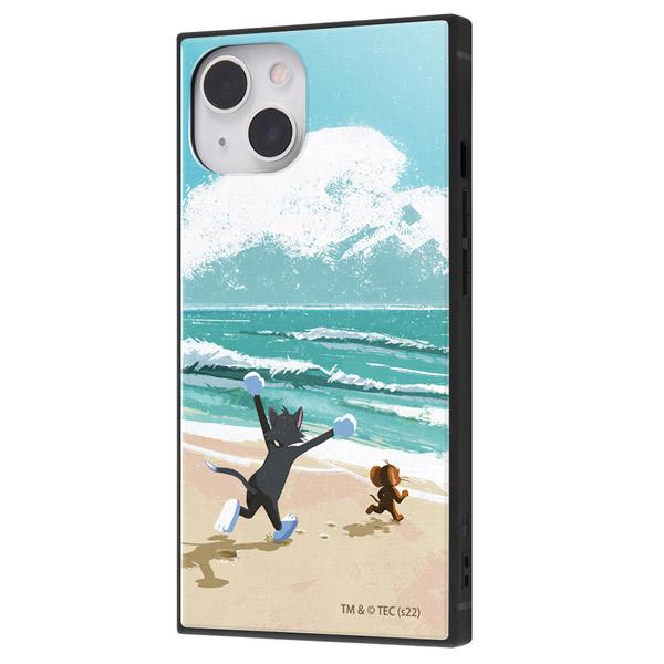 ingrem イングレム iPhone 13 トムとジェリー 耐衝撃ハイブリッドケース KAKU アートコレクション_海 IQ-WP31K3TB/TJ23