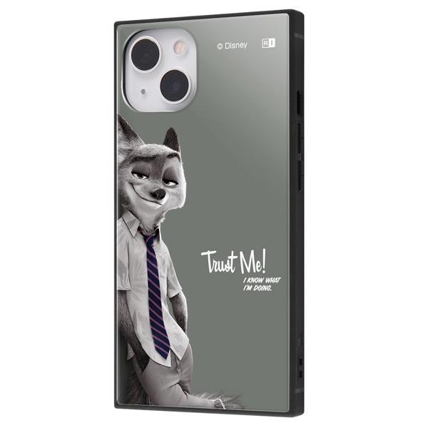 ingrem イングレム iPhone 13 ディズニーキャラクター 耐衝撃ハイブリッドケース KAKU  ニック カーキ