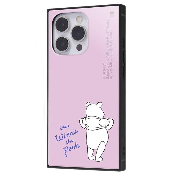 ingrem イングレム iPhone 13 Pro ディズニーキャラクター 耐衝撃ハイブリッドケース KAKU  プーさん パープル