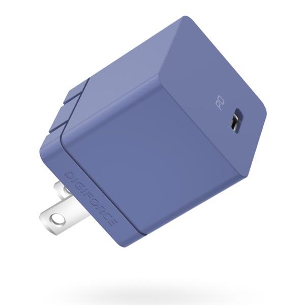 DIGIFORCE デジフォース USB充電器 30W PD対応 cube USB Type-C 1ポート ネイビーブルー D0081NB