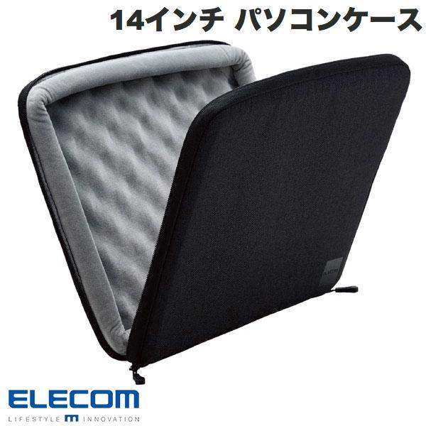 他サイト： エレコム ELECOM 14インチ パソコンケース 360度保護 表面撥水加工 ダブルファスナー ブラック BM-IBSP14NBKの商品画像