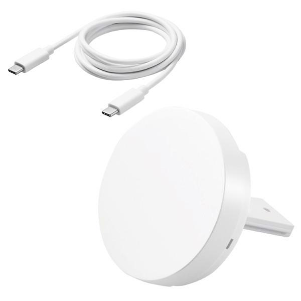 エレコム ELECOM MagSafe対応 ワイヤレス充電器 マグネット内蔵 7.5W 卓上タイプ 3way ホワイト W-MA03WH