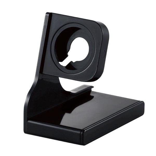 エレコム ELECOM Apple Watch用スリムスタンド 縦置きタイプ ケーブル装着可 ブラック AW-DSCHPBK