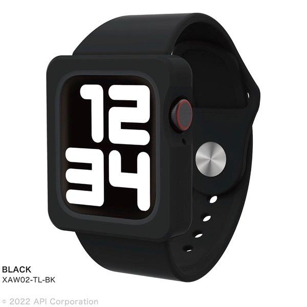 EYLE アイル Apple Watch 41mm Series 8 / 7 / 40mm SE 第2世代 SE / 6 / 5 / 4 TILE Band Case BLACK XAW02-TL-BK