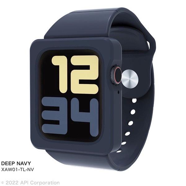 EYLE アイル Apple Watch 45mm Series 8 / 7 / 44mm SE 第2世代 SE / 6 / 5 / 4 TILE Band Case DEEP NAVY XAW01-TL-NV