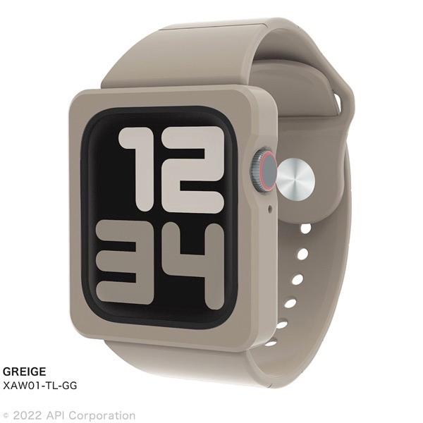 EYLE アイル Apple Watch 45mm Series 8 / 7 / 44mm SE 第2世代 SE / 6 / 5 / 4 TILE Band Case GREIGE XAW01-TL-GG