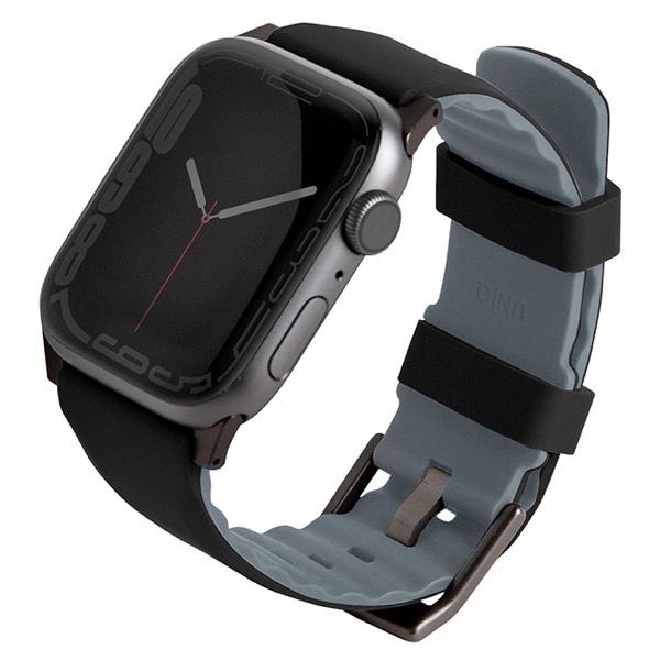 UNIQ ユニーク Apple Watch 41 / 40 / 38mm LINUS AIROSOFT SILICONE STRAP MIDNIGHT BLACK UNIQ-41MM-LINUSBLK