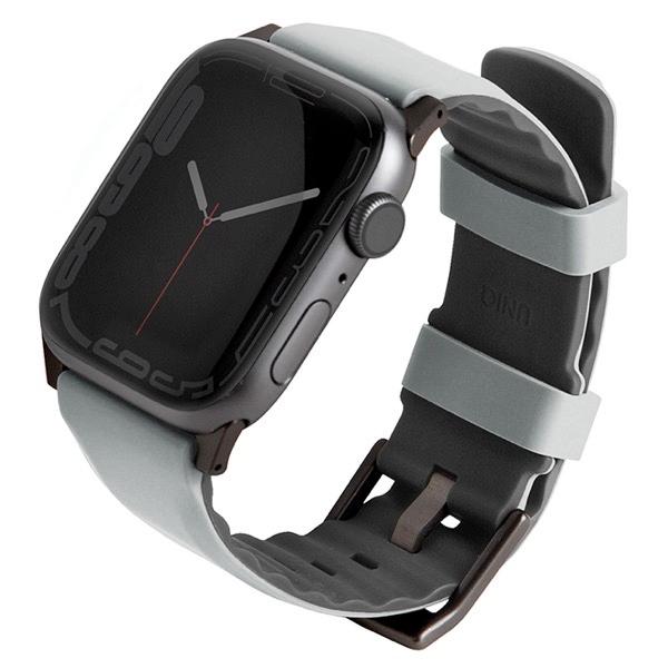 UNIQ ユニーク Apple Watch 41 / 40 / 38mm LINUS AIROSOFT SILICONE STRAP CHALK GREY UNIQ-41MM-LINUSGRY