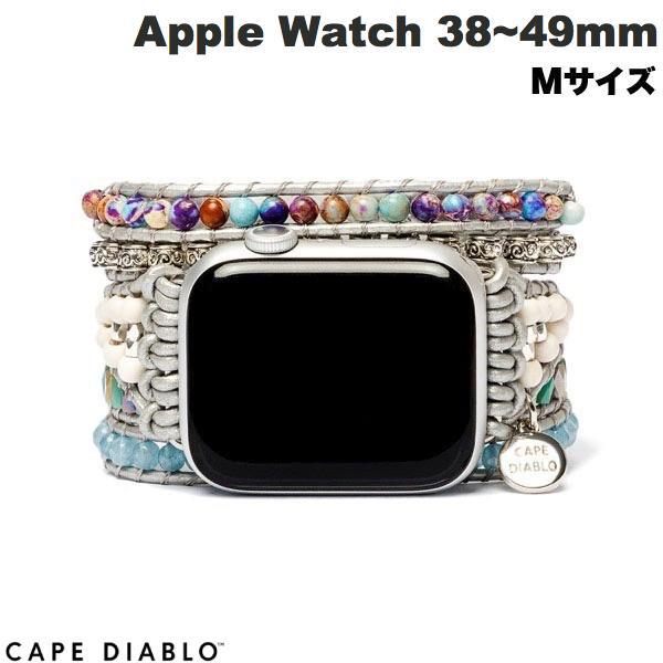 CAPE DIABLO ケープディアブロ Apple Watch 38~49mm 天然石バンド ハンドメイド オーシャンジャスパー Mサイズ CD23468AW