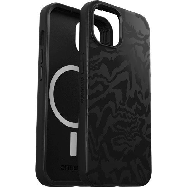 OtterBox オッターボックス iPhone 14 SYMMETRY PLUS (シンメトリー プラス) 耐衝撃 抗菌 MagSafe対応 ANT Rebel (Black) 77-89773