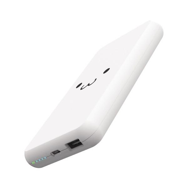 エレコム ELECOM モバイルバッテリー リチウムイオン電池 薄型 15W USB Type-C 1ポート / USB-A 1ポート 10000mAh ホワイトフェイス
