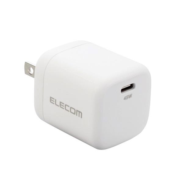 エレコム ELECOM AC充電器 USB充電器 USB Power Delivery 45W USB-C1ポート スイングプラグ ホワイト MPA-ACCP29WH