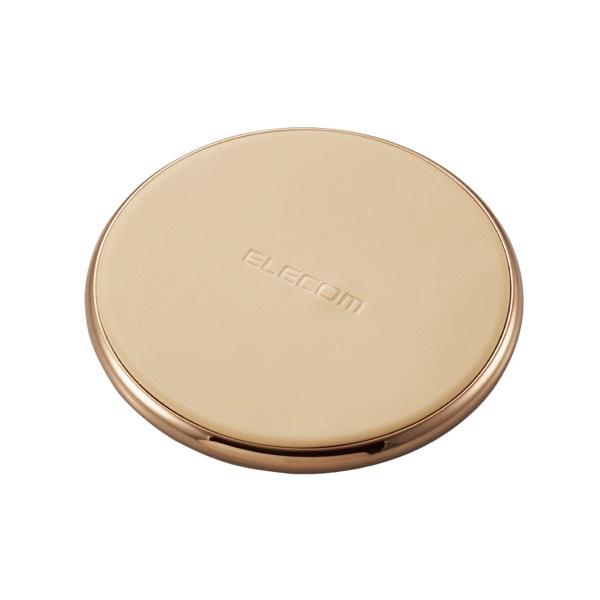 エレコム ELECOM ワイヤレス充電器 Qi規格対応 10W 7.5W 5W 卓上タイプ ゴールド W-QA20GD