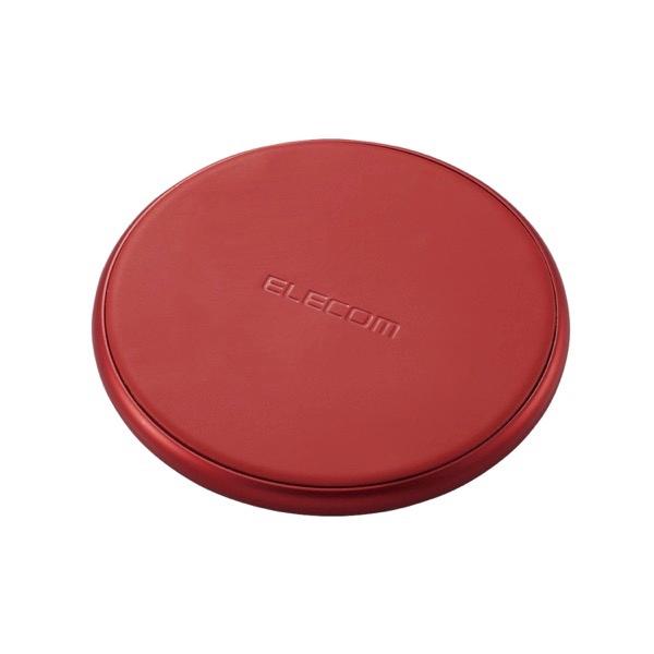 エレコム ELECOM ワイヤレス充電器 Qi規格対応 10W 7.5W 5W 卓上タイプ レッド W-QA20RD
