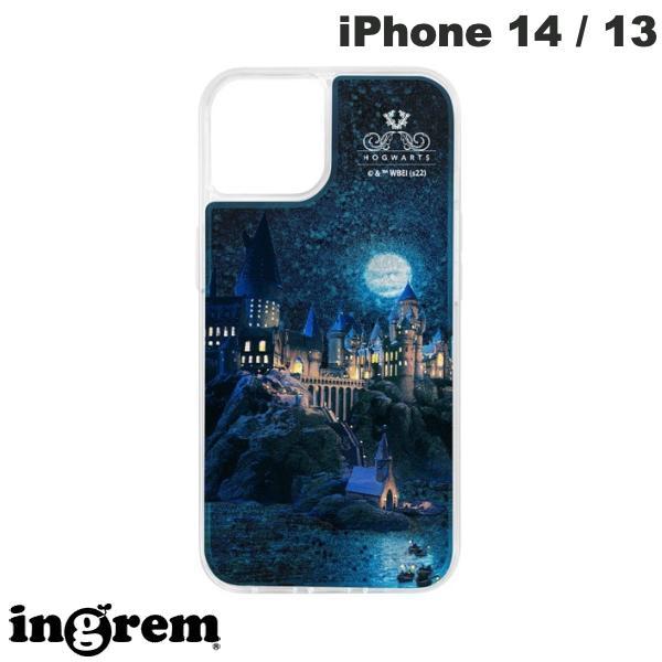 ingrem イングレム iPhone 14 / 13 ハリー・ポッター ラメ グリッターケース ホグワーツ魔法魔術学校 IJ-WP36LG1S/HP9