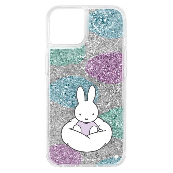ingrem イングレム iPhone 14 / 13 ミッフィー ラメ グリッターケース 雲 IJ-BP36LG1S/MF35