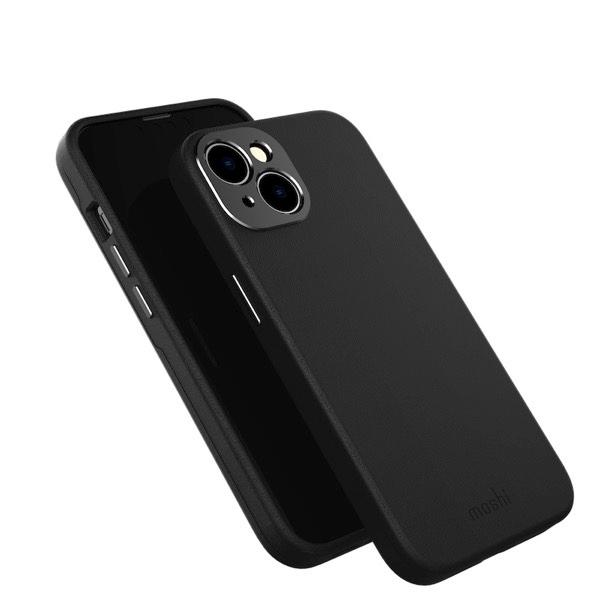 moshi エヴォ iPhone 14 Napa MagSafe対応 Midnight Black mo-napvn-bk