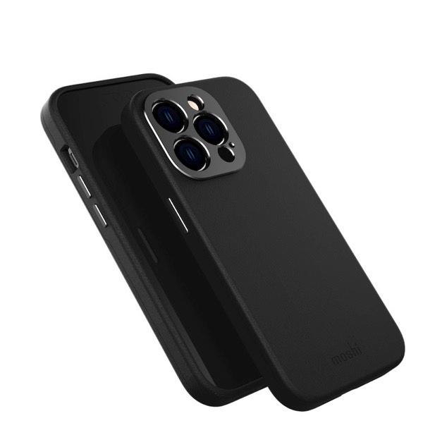 moshi エヴォ iPhone 14 Pro Napa MagSafe対応 Midnight Black mo-napvm-bk
