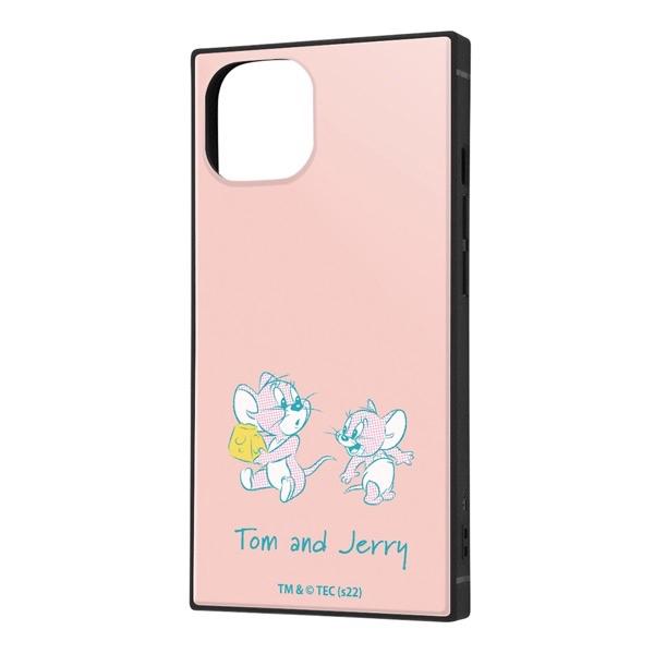 ingrem イングレム iPhone 14 / 13 トムとジェリー 耐衝撃ハイブリッドケース KAKU ジェリーとタフィー_チーズ2 IQ-WP36K3TB/TJ28