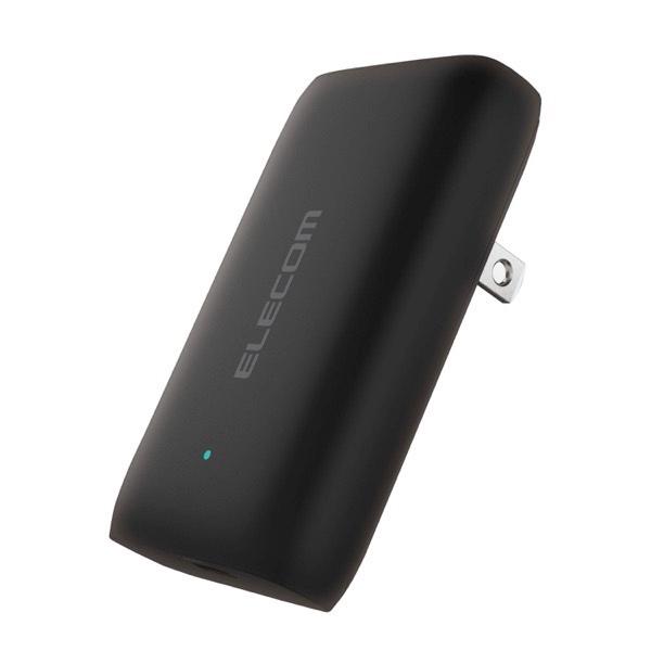 エレコム ノートPC用 ACアダプター USB充電器 USB Power Delivery準拠 30W USB-C 1ポート 薄型 スイングプラグ ブラック