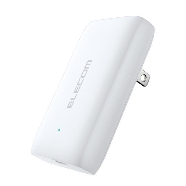 エレコム ノートPC用 ACアダプター USB充電器 USB Power Delivery準拠 30W USB-C 1ポート 薄型 スイングプラグ ホワイト