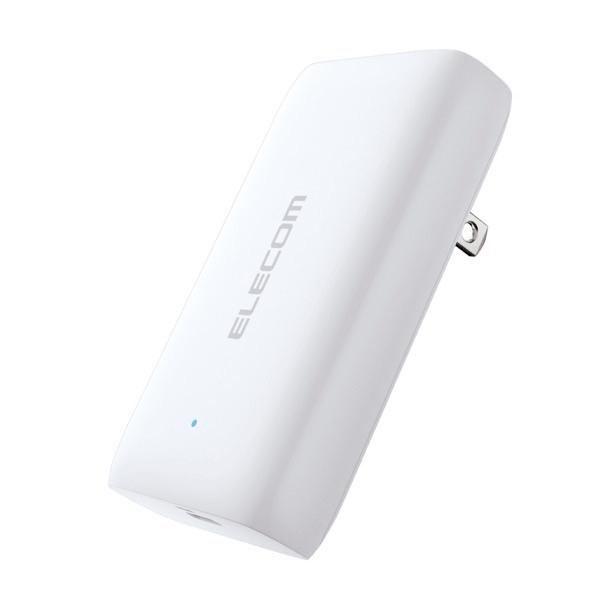 エレコム ノートPC用 ACアダプター USB充電器 USB Power Delivery準拠 45W USB-C 1ポート 薄型 スイングプラグ ホワイト