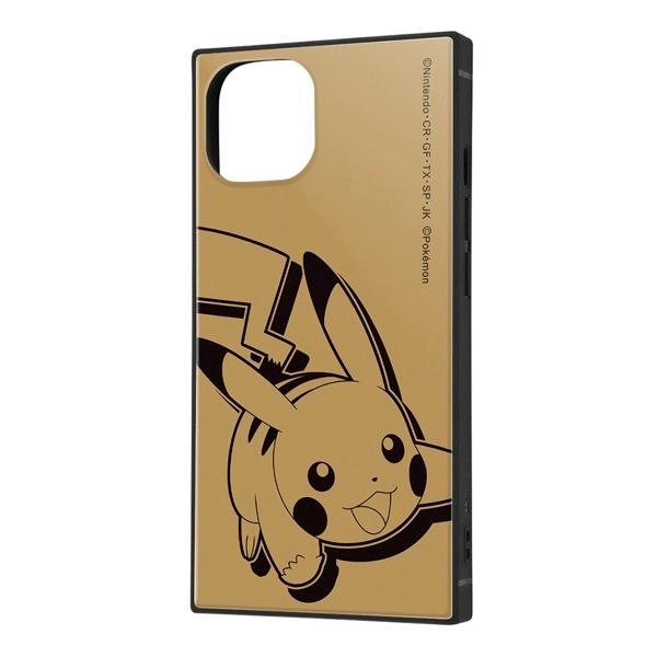 ingrem イングレム iPhone 14 / 13 ポケットモンスター 耐衝撃ハイブリッドケース KAKU ピカチュウ_サトシ IQ-PP36K3TB/PK37