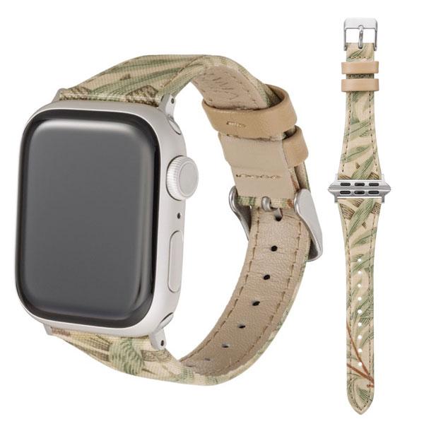 GRAMAS COLORS グラマス カラーズ Apple Watch 41 / 40 / 38mm モリスデザインウォッチバンド アイリス(アイボリー) CWBWM-AW02IRI