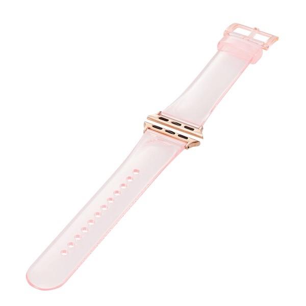 エレコム ELECOM Apple Watch 41 / 40 / 38mm バンド クリアデザイン クリアピンク AW-41BDUCPNC