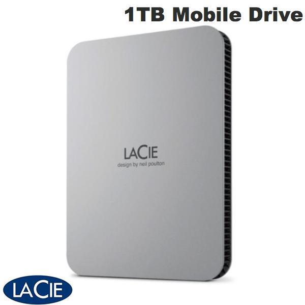 Lacie ラシー 1TB Mobile Drive USB3.2 (Gen1) USB-C対応 ポータブル ハードディスク 2022 ムーン・シルバー STLP1000400