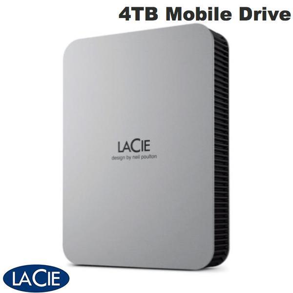Lacie ラシー 4TB Mobile Drive USB3.2 (Gen1) USB-C対応 ポータブル ハードディスク 2022 ムーン・シルバー STLP4000400
