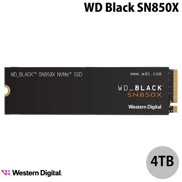 Western Digital ウエスタンデジタル 4TB WD_Black SN850X NVMe SSD PCIe Gen4 x4 WDS400T2X0E