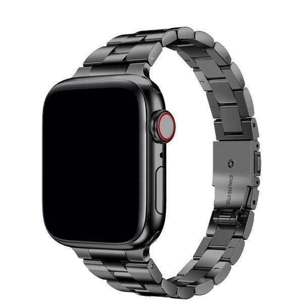 TF7 ティーエフセブン Apple Watch 49 / 45 / 44 / 42mm イージーアジャスト メタルバンド ブラック TF72739