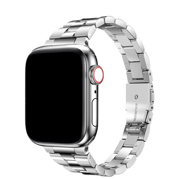 TF7 ティーエフセブン Apple Watch 49 / 45 / 44 / 42mm イージーアジャスト メタルバンド シルバー TF72737