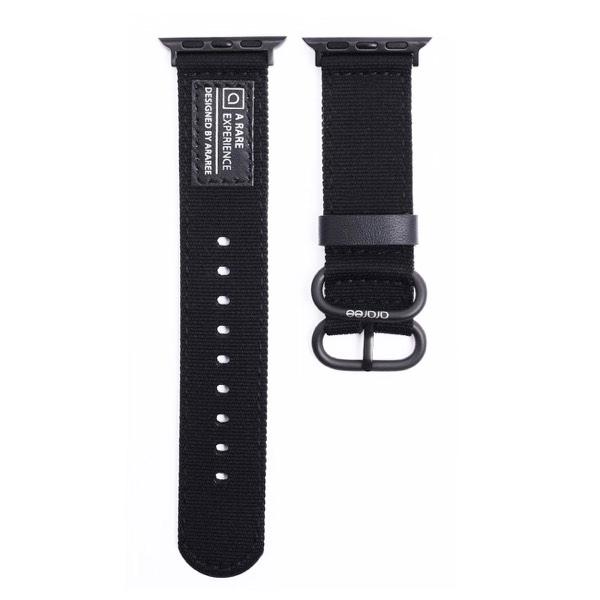 araree アラリー Apple Watch 49 / 45 / 44 / 42mm SOFT WOVEN STRAP ブラック AR25012AW