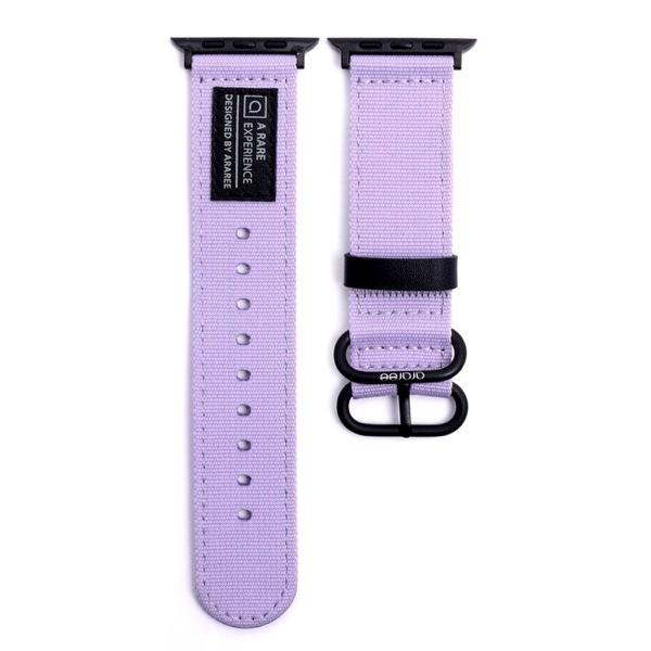 araree アラリー Apple Watch 49 / 45 / 44 / 42mm SOFT WOVEN STRAP ライトパープル AR25013AW